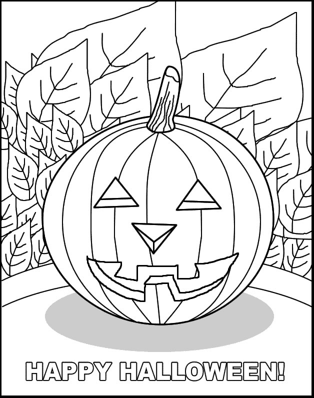 Plansa de colorat cu Halloween 18 73